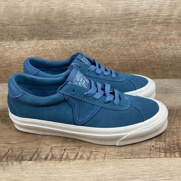 VANS OG Epoch LX Vault Suede Nubuck Blue Fusion Skate Shoe Mens 7 Womens 8.5 NEW - Picture 2 of 10